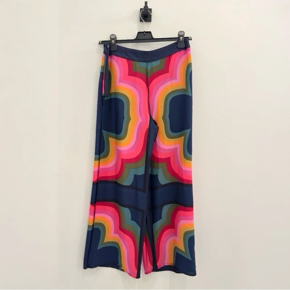 TRINA TURK Hansa Abstract Printed Wide Leg Women’s Dressy Pants Size 2 NEW - Picture 8 of 10